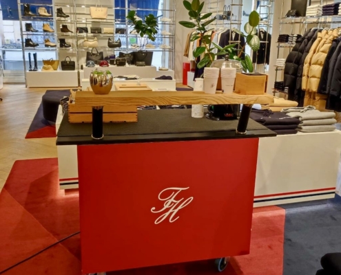 Stand personnalisé Roll'in Bar pour votre image de marque