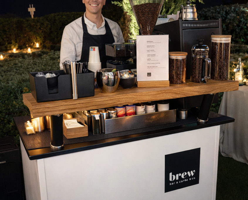 Coffee Bar pour vos événements à Menton, Monaco, Nice, Antibes, Cannes, Fréjus, St Tropez